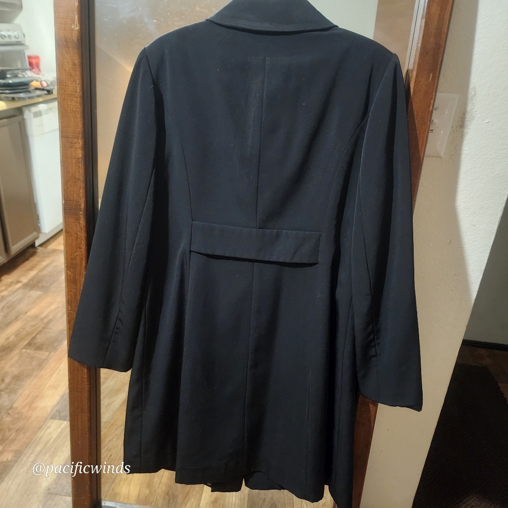 VINTAGE ANNE KLEIN PETER PAN COLLAR RAIN/TRENCH COAT SIZE SMALL - Picture 7 of 15